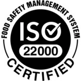 ISO 22000 certified for food safety management system logo